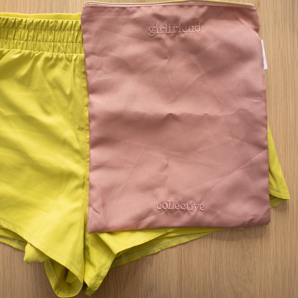 girlfriend collectiveBright Chartreuse Trail Short